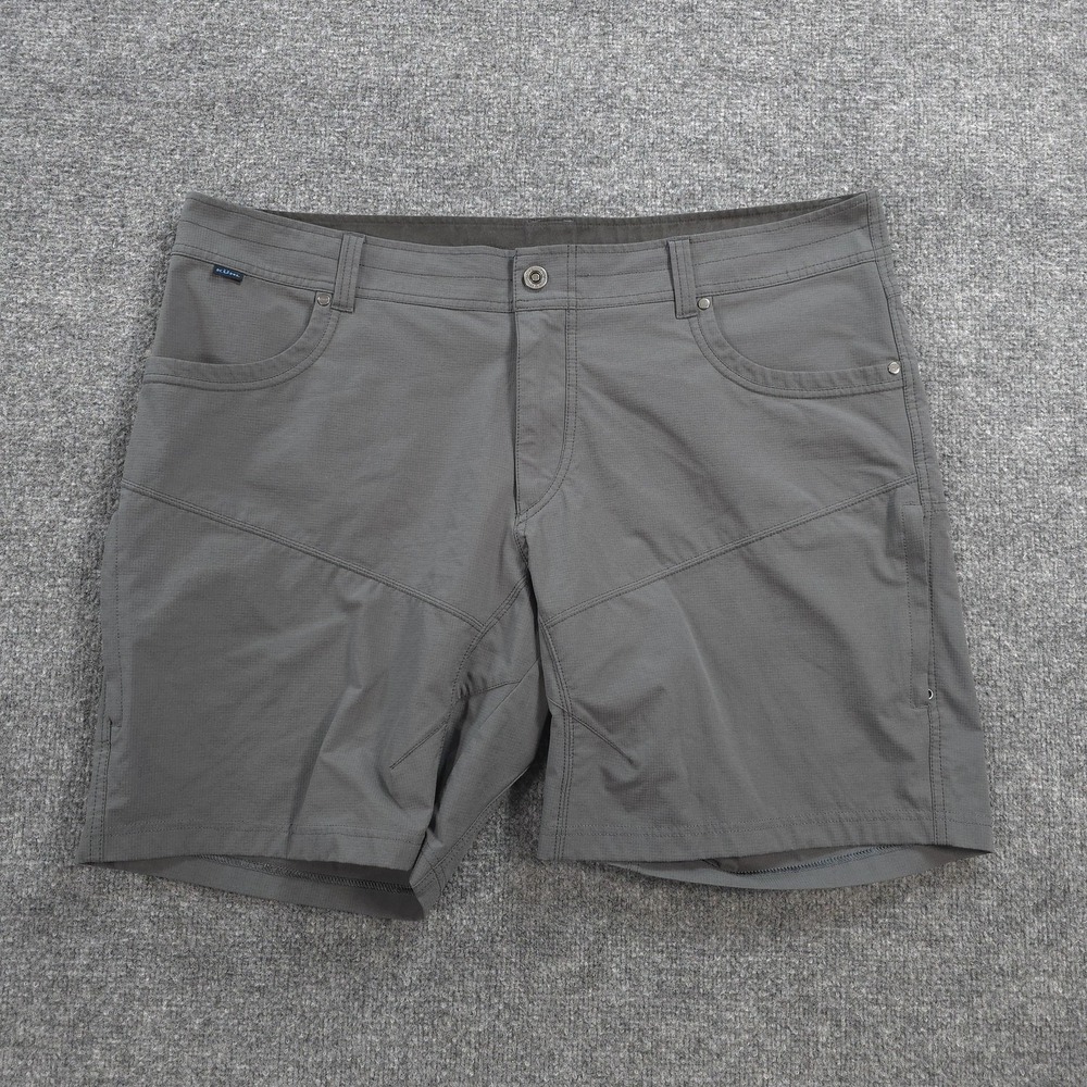Kuhl Shorts Mens 42 Gray Silencr Kargo 9in Hiking Travel Performance Camp 5230